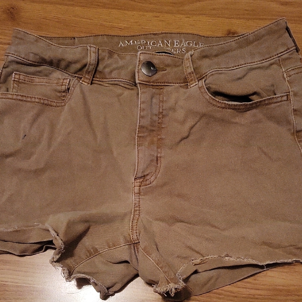American Eagle Outfitters High Waist Brown Shorts